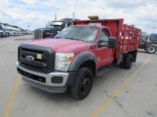 2011 FORD F550 FLATBED TRUCK