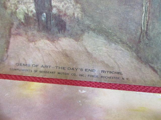 Gems of Art Ford 1920's Calendar Advertising
