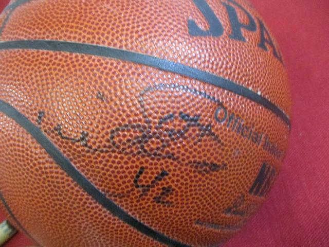 Autographed Basketball w/ Bonus Football Protective Case