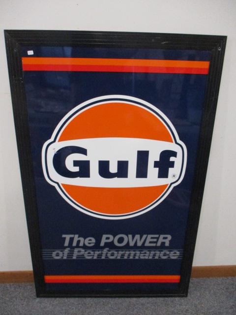 Gulf Metal Advertising Sign