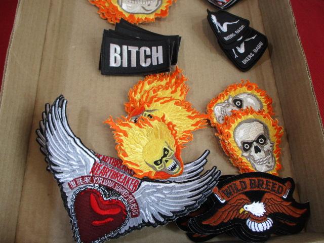 NOS Motorcycle/Biker Jacket Patches-Lot of 40 B