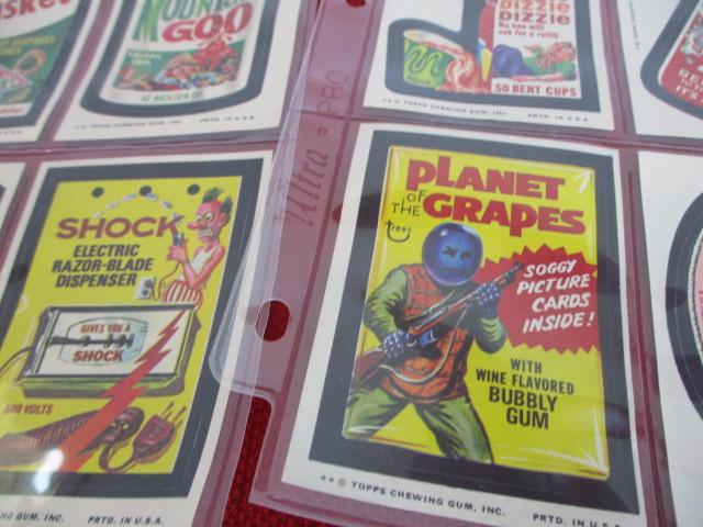 Topps Vintage Wacky Stickers-Lot of 45