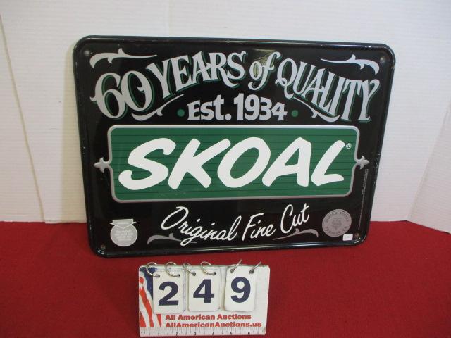 Skoal Chewing Tobacco Self Framed Advertising Sign
