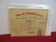 Hudson Motor Car Co. 1952 Stock Certificate + Bonus Nash Training Piece