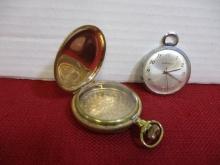 Caravelle Vintage Pocket Watch w/ Bonus Pocket Watch Case Only