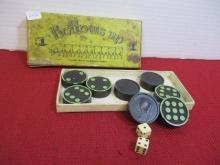 1936 Early Bottoms Up Dice Game w/ Fantastic Pig Graphic