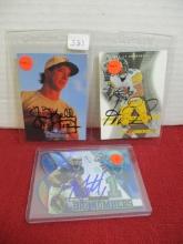 Larry Fitzgerald/Hines Ward/Jim Kelly Autographed Trading Cards