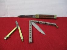 Mixed Butterfly Knives-Lot of 3