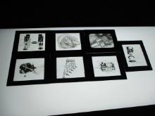 Early 1900's Case Tractor Glass Slides-Lot of 7