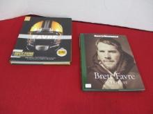 Pair of Brett Favre Hard Cover Coffee Table Books