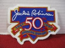 Official Jackie Robinson Breaking Barriers 50th Anniversary Patch