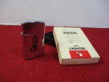 1979 Zippo Cowboy with Horse Graphic Advertising Lighter with Box