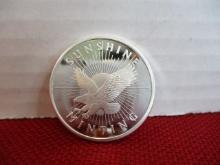 Sunshine Mint One Ounce .999 Pure Silver Round Coin-D