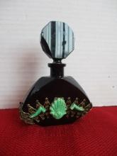 Asian Inspired Perfume Bottle with Jade