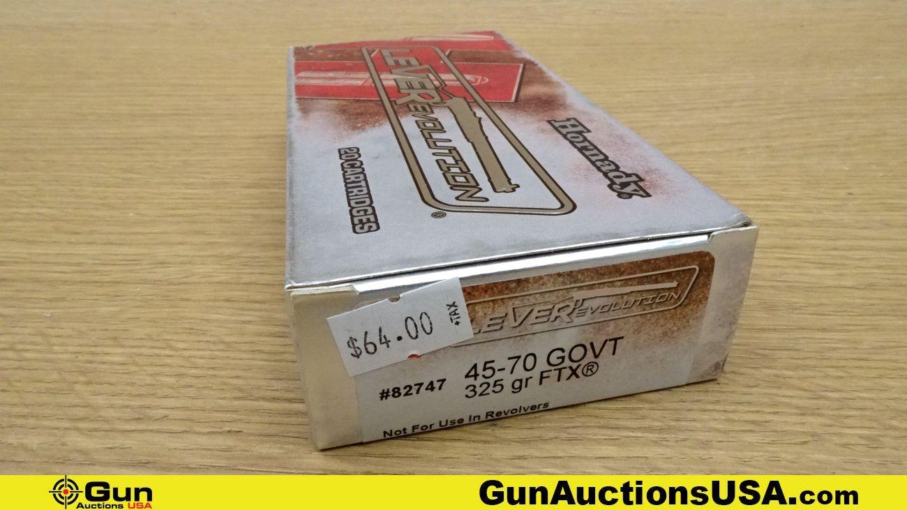 Remington & Hornady. 45-70 GOVT Ammo. Total Rds. - 80.. (69926)