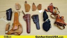 Galco, Uncle Mike's, Etc. Holsters. Good Condition. Lot of 11; Assorted Holsters. . (71232) (GSCO11)