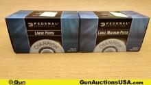Federal Primers. 1900 Total Pcs; 1000 Pcs- Large Pistol Primers & 900 Pcs- Large Magnum Pistol Prime