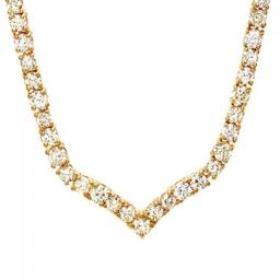 18K Yellow Gold 8.38ct Diamond Necklace