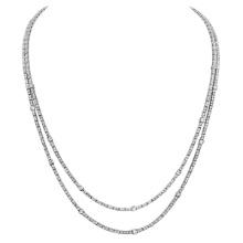 14k White Gold 10.97ct Diamond Necklace