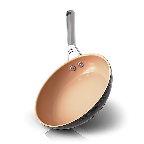 Ninja Extended Life Premium Ceramic 8" Fry Pan, Black, Retail $39.99