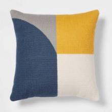Color Block Square Throw Pillow, 18-inch Square, Retail $20.00