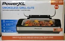 PowerXL Black/Silver-Tone Metal Nonstick Surface Indoor Grill, 110 Sq in, Retail $150.00