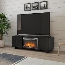 Air Blown Electric Fireplace By Ameriwood Home 60" Black Oak - Rona, Retail $300.00