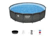 Coleman Power Steel 16 ft. x 42 in. Round Metal Frame Above Ground Pool