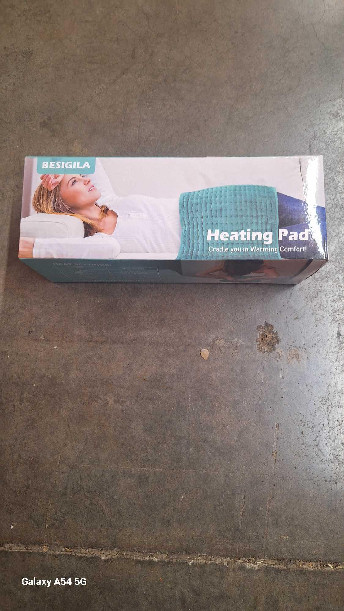 Electric Heating pad for Back/Shoulder/Neck/Knee/Leg Pain Relief, 6 Fast Heat Settings, $29.99 MSRP