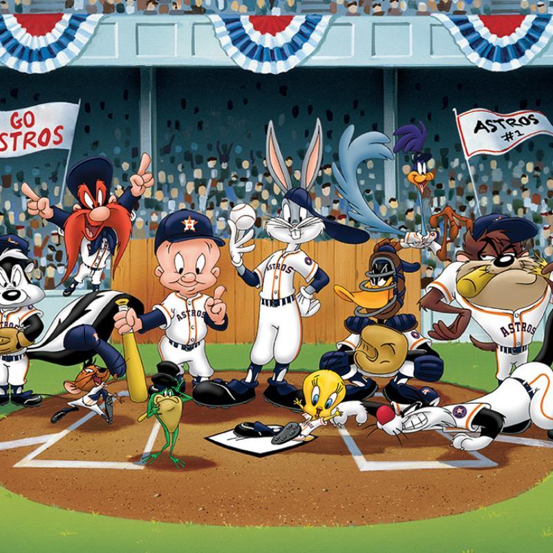 Line Up At The Plate (Astros) by Looney Tunes