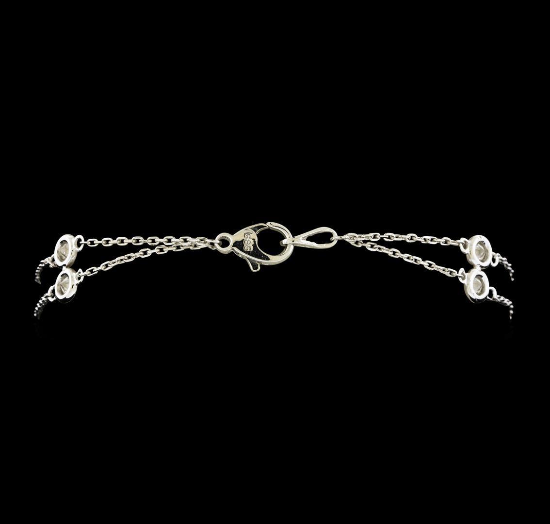 1.25 ctw Diamond Bracelet - 14KT White Gold