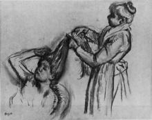 Edgar Degas - Woman Doing Hair [2]