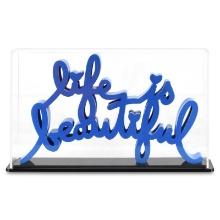 Life is Beautiful (Blue) by Mr Brainwash