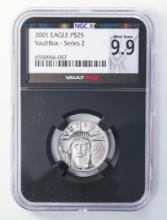 2001 $25 American Platinum Eagle Coin P NGC Certified