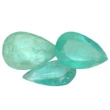 4.09 ctw Pear Mixed Emerald Parcel