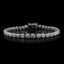 8.03 ctw Diamond 14K White Gold Tennis Bracelet