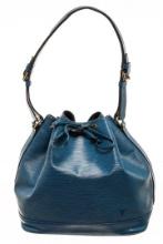 Louis Vuitton Blue Epi Leather Noe Shoulder Bag