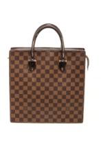 Louis Vuitton Brown Damier Ebene Canvas Sac Plat Venice Tote Bag