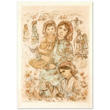 Family in the Field by Hibel (1917-2014)