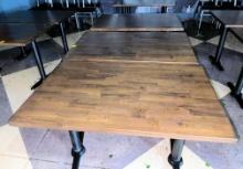 QTY. 3 - WOOD TABLES, 4 FT. X 30", X $