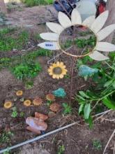 (3) Sunflower Yard Art