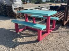 New 5' All Steel Picnic Table