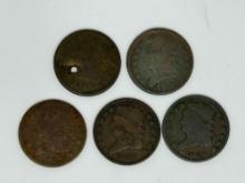 HALF CENTS 1809 1828 COIN