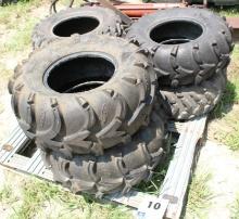 ATV Tires different sizes: 2ct 27x12-12; 2ct 27x9-12; 2ct 25x10-12