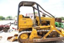 John Deere 550-E Dozer, s: 343586T 8' Blade, Doesn't show hours