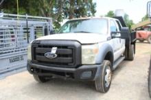 2011 Ford F-450 4 door, steel bed w/steel side panels , 2 wheel drive, INOP