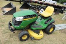 John Deere Riding Lawn Mower, Showing 80 Hours- RUNS, Model No. E130, Seria