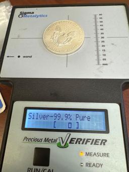 2017 1 Troy Oz .999 Fine Silver Walking Liberty American Eagle Bullion Coin