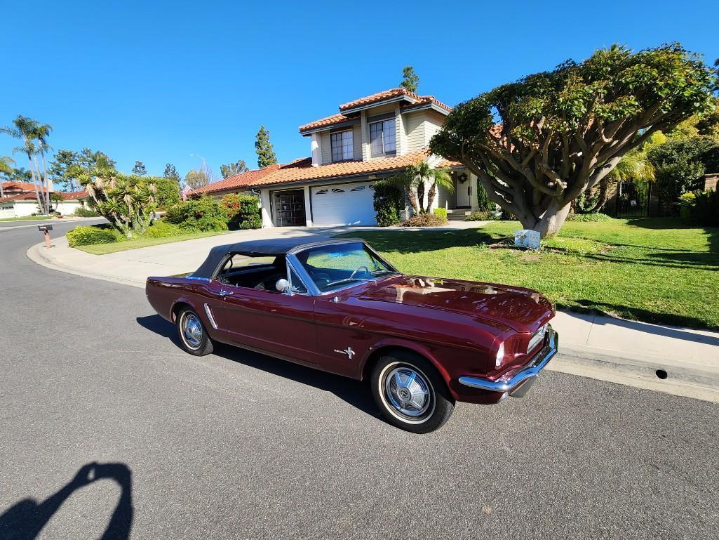 Running 1965 Convertible Ford Mustang Straight 6 cyl 200 CI VIN 5F08T711146