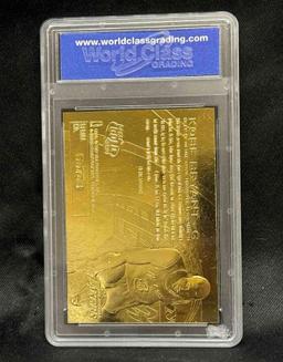 1996-97 Fleer 23kt Gold Kobe Bryant Rookie - Purple Signature Limited Edition WCG 10